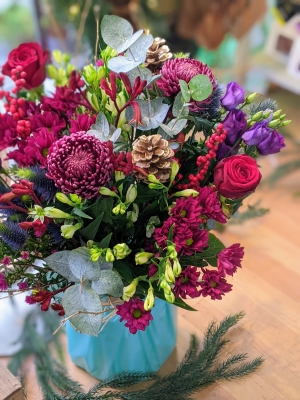 Simply Flowers Cheadle Local Christmas Winter Flower Bouquet Delivery by Local Florist