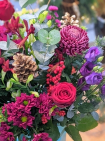 Simply Flowers Cheadle Local Christmas Winter Flower Bouquet Delivery by Local Florist