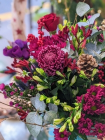 Simply Flowers Cheadle Local Christmas Winter Flower Bouquet Delivery by Local Florist